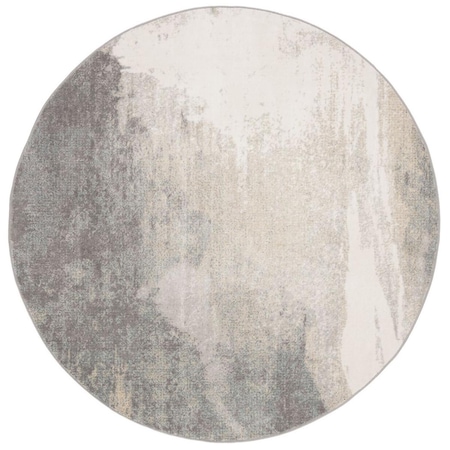Safavieh 5 x 5 ft. Jasper 100 Power Loomed Round Area Rug; Grey & Gold JSP114A-5R